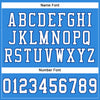 Maxcorners Custom Powder Blue White-Royal Mesh Authentic Classic Football Jersey LM2605