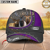 Maxcorners Hunting Style Metal Pattern Mesh Cap Personalized Name 3D Cap