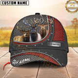 Maxcorners Hunting Style Metal Pattern Mesh Cap Personalized Name 3D Cap