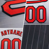 Maxcorners Custom Orange Pinstripe White-Royal Authentic Fade Fashion Baseball Jersey LM2605