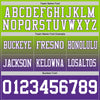 Maxcorners Custom Neon Green White-Purple Authentic Fade Fashion Football Jersey LM2605