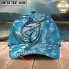 Maxcorners Fishing Cap Custom Fisherman Graphic Multicolor Options Personalized Name (12 Fish Species)