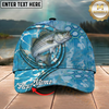 Maxcorners Fishing Cap Custom Fisherman Graphic Multicolor Options Personalized Name (12 Fish Species)