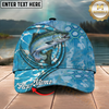 Maxcorners Fishing Cap Custom Fisherman Graphic Multicolor Options Personalized Name (12 Fish Species)