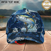 Maxcorners Fishing Cap Dynamic Water Splash Artwork Multicolor Options Personalized Name