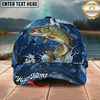 Maxcorners Fishing Cap Dynamic Water Splash Artwork Multicolor Options Personalized Name