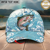 Maxcorners Fishing Cap Tropical Mahi-Mahi Wave Design Multicolor Options Personalized Name (12 Fish Species)