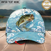 Maxcorners Fishing Cap Tropical Mahi-Mahi Wave Design Multicolor Options Personalized Name (12 Fish Species)