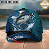 Maxcorners Fishing Cap Cracked Water Splash Design Multicolor Options Personalized Name