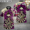 Maxcorners Skull Darts Rose Queen Gothic Multi Options Personalized Name, Team Name Unisex 3D Shirt (4 Colors)