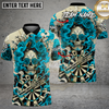 Maxcorners Skull Darts Rose Queen Gothic Multi Options Personalized Name, Team Name Unisex 3D Shirt (4 Colors)