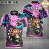Maxcorners Darts Hamster Graffiti Streetwear Multi Options Personalized Name, Team Name Unisex 3D Shirt (4 Colors)
