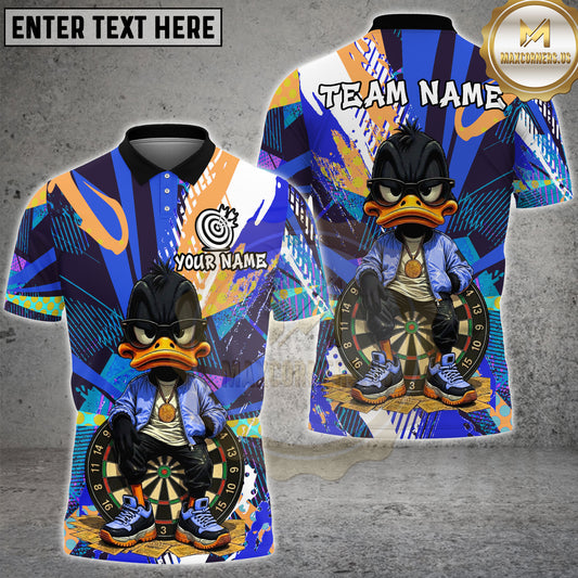 Maxcorners Darts Duck Streetwear Graffiti Multi Options Personalized Name, Team Name Unisex 3D Shirt (4 Colors)