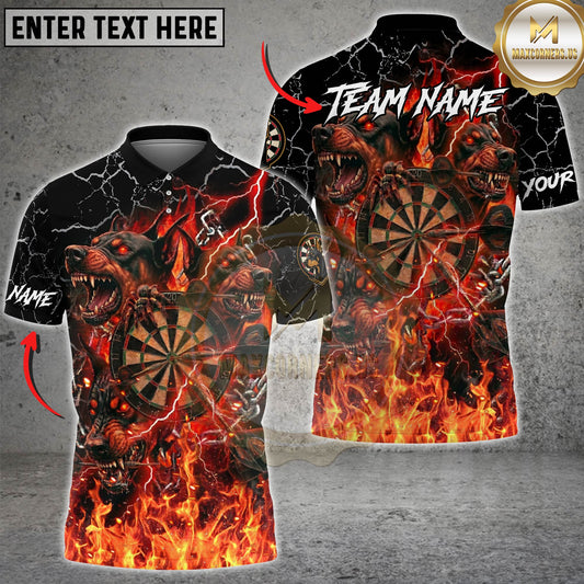 Maxcorners Darts Shirt Gold Black Dartboard Crown Luxury Style Multicolor Options Personalized Name, Team Name 3D Shirt (4 Colors)