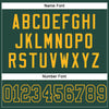 Maxcorners Custom Green Green-Gold Mesh Authentic Football Jersey LM2605