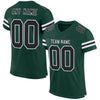 Maxcorners Custom Green Black-White Mesh Authentic Football Jersey LM2605