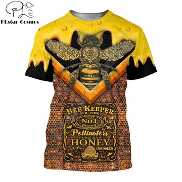 Maxcorners Custom Name I'm A Bee Keeper Beehive Men's Shirt 1 LM1304