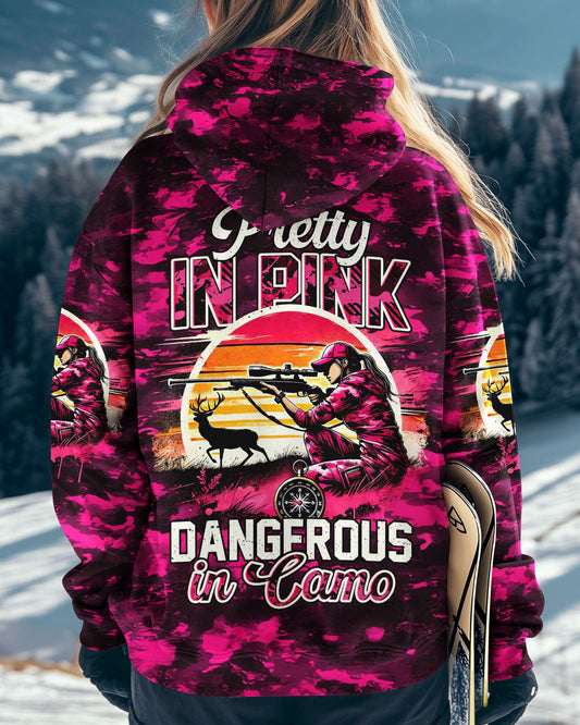 Maxcorners Pretty In Pink Hunting Camo All Over Print LM1601