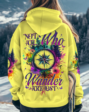 Maxcorners Not All Who Wander Are Lost Compass All Over Print LM1501