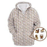 Maxcorners Pattern Golf Shirt For Men, Crazy Pug Golf Shirt, Dog Golf Shirt For Golfer