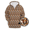 Maxcorners Paw Pattern Golf Shirt For Pet Lover, Funny Golf Polos, Crazy Golf Shirts For Golfers