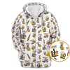 Maxcorners Pattern Golf And Beer Polos, Funny Golf Shirt, Crazy Golf Shirts For Men's
