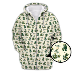 Maxcorners Bigfoot Golf Shirt For Men, Funny Golf Shirts, Pattern Golf Gift For Golfers