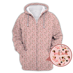 Maxcorners Dachshund Golf Shirt For Golfer, Breast Cancer Golf Shirt, Funny Pattern Golf Shirts