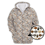 Maxcorners Dachshund Golf Shirt, Funny Pattern Golf Shirt, Crazy Golf Shirt For Pet Lover, Golf Gift For Men