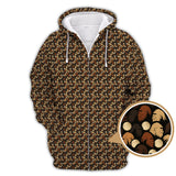 Maxcorners Sasquatch Pattern Golf Shirt, Bigfoot Golf Shirt For Golfer, Crazy Golf Shirt For Men