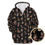 Maxcorners Men's Golf Pattern Shirts, Transfusion Golf Shirt, Golf Transfusion Drink Polos For Golfers