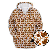 Maxcorners Funny Turkey Golf Shirt For Men, Thanksgiving Golf Shirt, Pattern Golf Shirt For Golfer