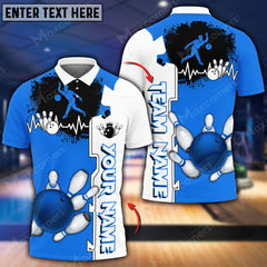 Maxcorners Way Of Strike Bowling And Pins Multicolor Option Customized Name 3D Shirt