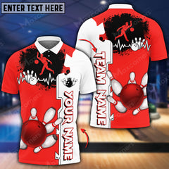 Maxcorners Way Of Strike Bowling And Pins Multicolor Option Customized Name 3D Shirt
