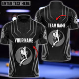 Maxcorners Billiards Cue Skill Personalized Name, Team Name Unisex Shirt