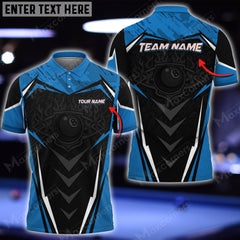 Maxcorners Billiards Fire Ball 8 Personalized Name, Team Name Unisex Shirt ( Multicolor Options )