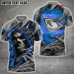 Maxcorners Golf Reaper Multicolor Option Customized Name 3D Shirt