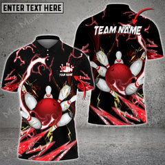 Maxcorners Bowling And Pins Breath Of Thunder Multicolor Option Customized Name 3D Shirt