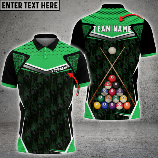 Maxcorners Billiards Color Style Personalized Name, Team Name Unisex Shirt