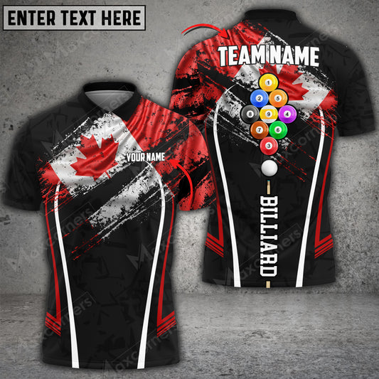 Maxcorners Billiards World Pool Master Personalized Name 3D Shirt (Multi Color Options)