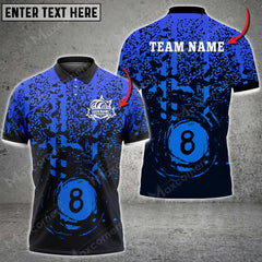 Maxcorners Billiards Ball 8 Personalized Name, Team Name Unisex Shirt ( Multicolor Options )