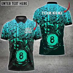 Maxcorners Billiards Ball 8 Personalized Name, Team Name Unisex Shirt ( Multicolor Options )