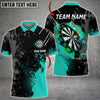 Maxcorners Paint Style Darts Multicolor Option Personalized Name 3D Shirt