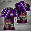 Maxcorners Water Splash Bowling And Pins Multicolor Option Customized Name 3D Shirt