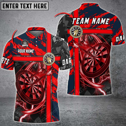 Maxcorners Cross Metal Darts Personalized Name, Team Name Unisex 3D Shirt ( More Color Options )