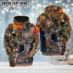 Maxcorners Custom Name Hunting Deer American ( Multicolor Option ) Shirt 3D All Over Printed Clothes