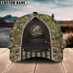 Maxcorners Personalized Bass Fishing Camo Classic Cap