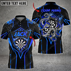 Maxcorners Darts Octopus Wrapped Around Color Options Personalized Name, Team Name Unisex 3D Shirt
