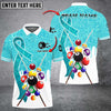 Maxcorners Billiard Awareness Edition Multicolor Option Customized Name 3D Shirt