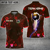 Maxcorners Billiards 8 Ball Gear Personalized Name 3D Shirt (Multi Color Options)